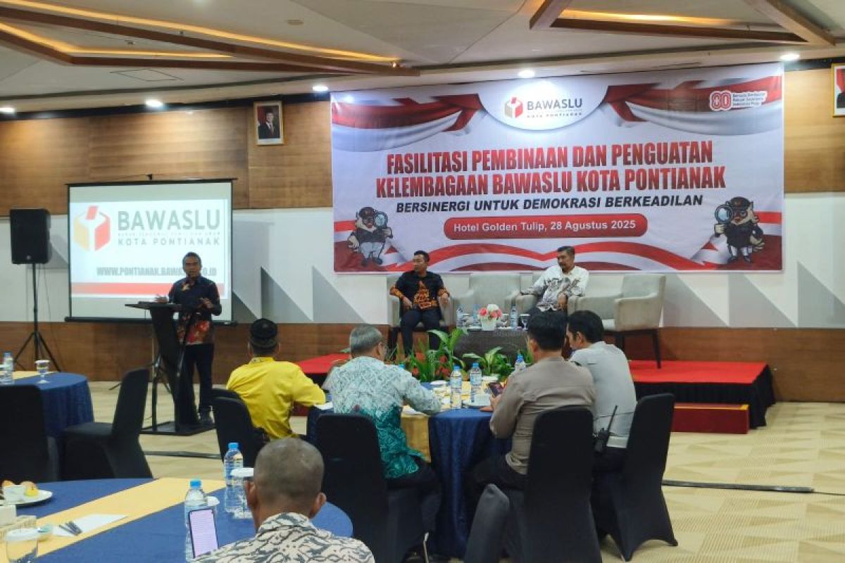 Bawaslu Pontianak gelar fasilitas pembinaan dan penguatan kelembagaan untuk demokrasi berkeadilan