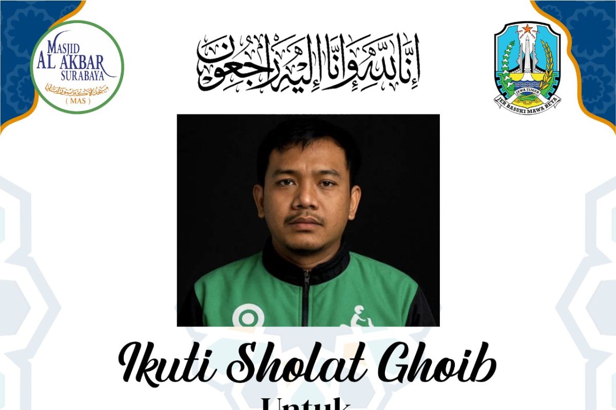 Pemprov Jatim gelar shalat ghoib untuk Affan Kurniawan di Surabaya