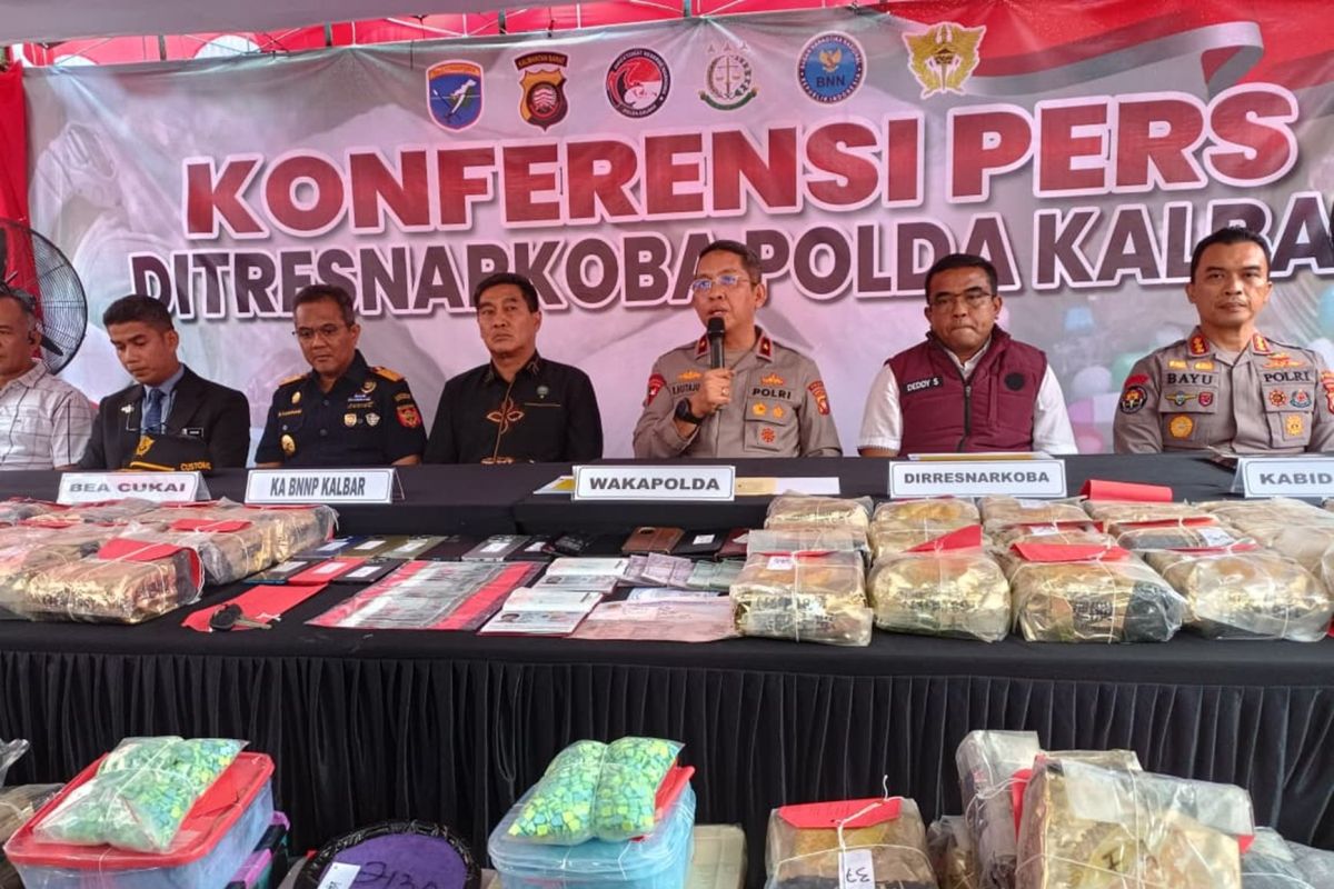 Polda Kalbar tangkap pasutri pengedar narkoba asal Malaysia