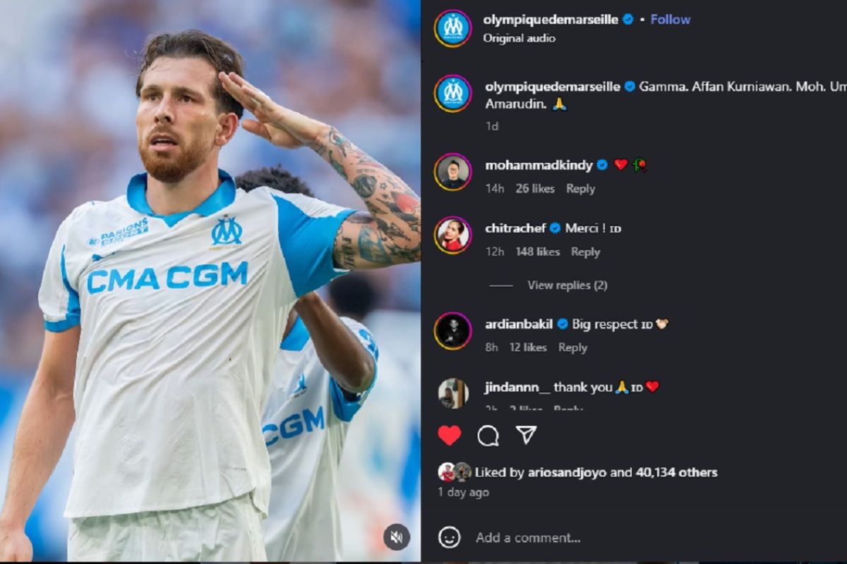 Klub Liga Prancis beri dukungan pada Affan Kurniawan