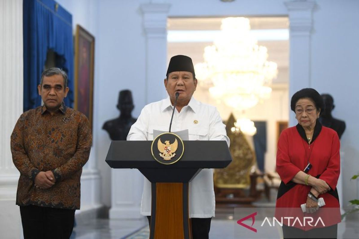 Prabowo dan delapan parpol sampaikan sikap bersama soal demonstrasi