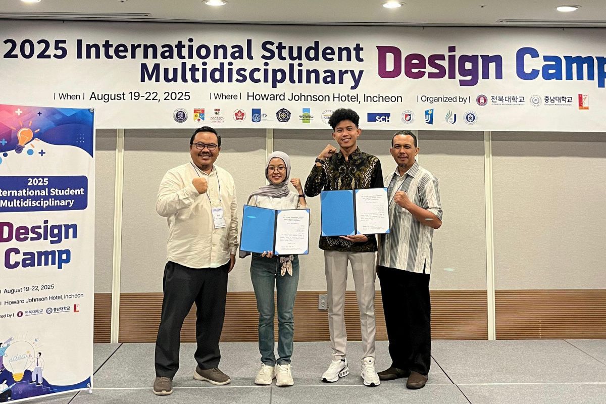 Mahasiswa Teknik UMS raih perak dan perunggu pada i-CAPS Competition 2025 Korea Selatan