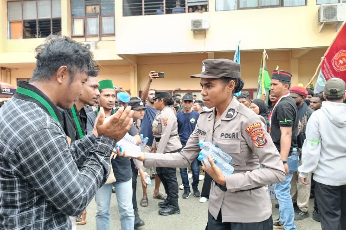 Aksi demo mahasiswa di Papua berjalan aman dan kondusif