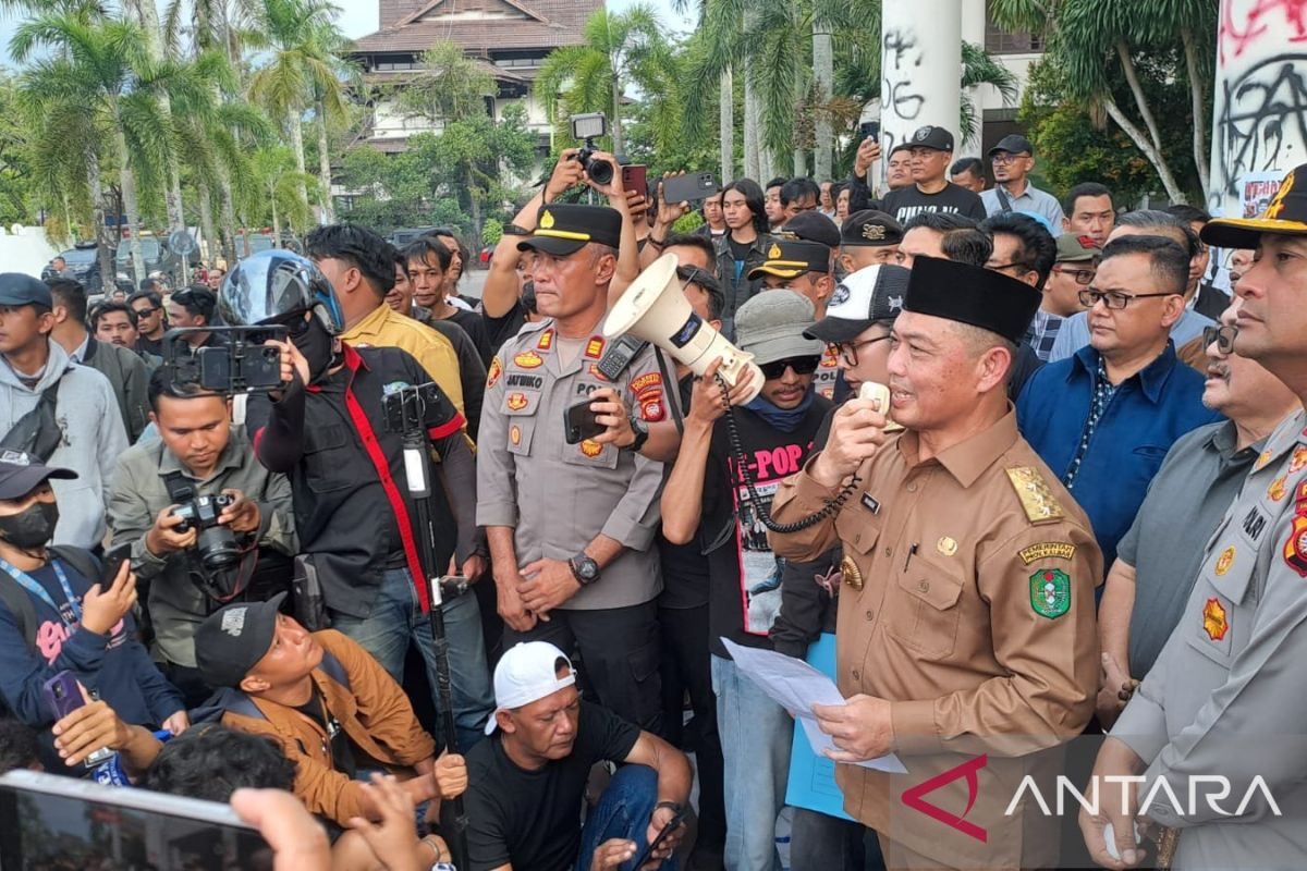 Gubernur Kalbar terima aspirasi demo mahasiswa