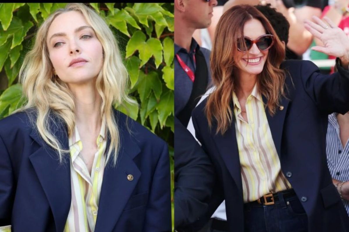 Amanda Seyfried pinjam baju Julia Roberts di Festival Film Venesia 