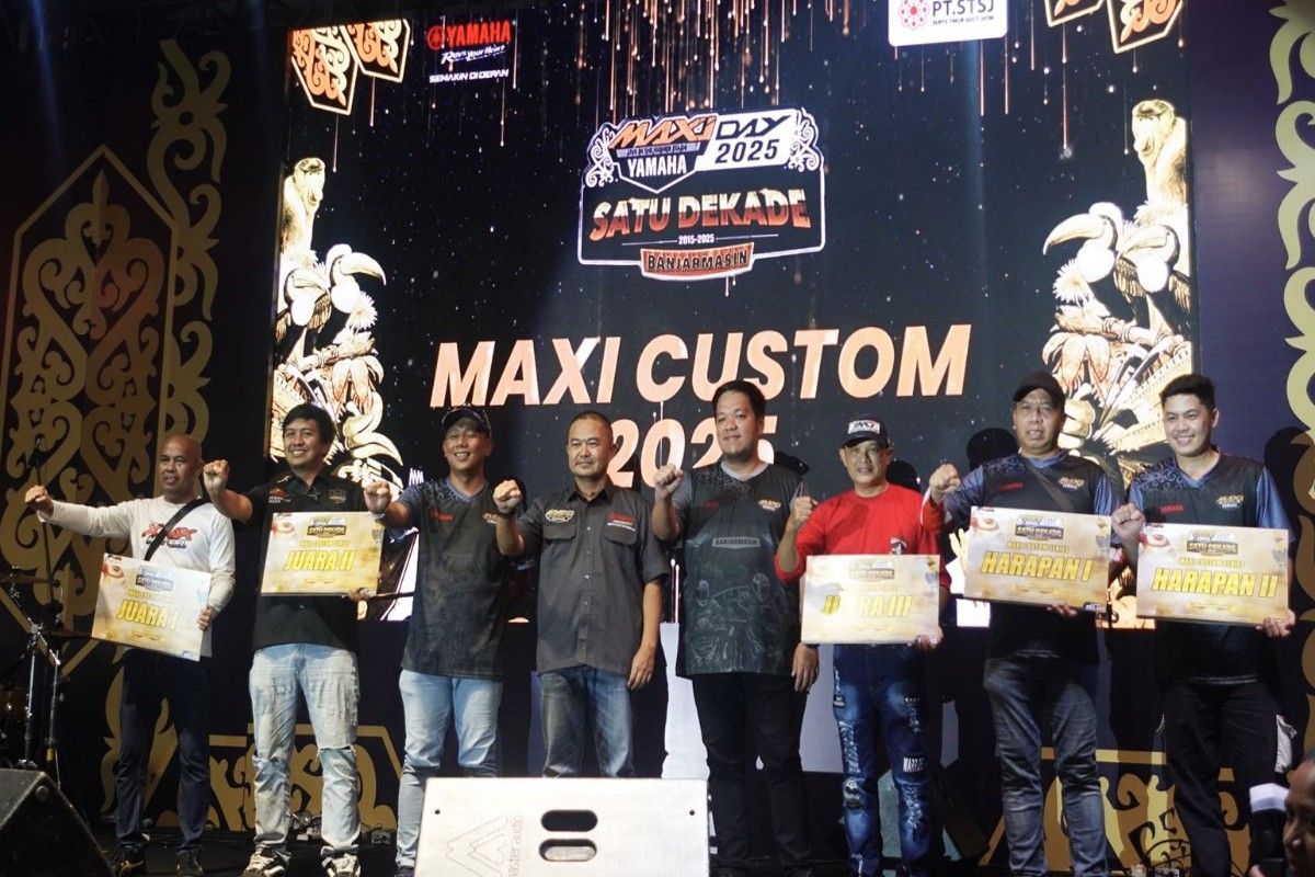 Pecinta otomotif antusias ikuti semarak Yamaha MAXI Day 2025 Satu Dekade di Banjarmasin