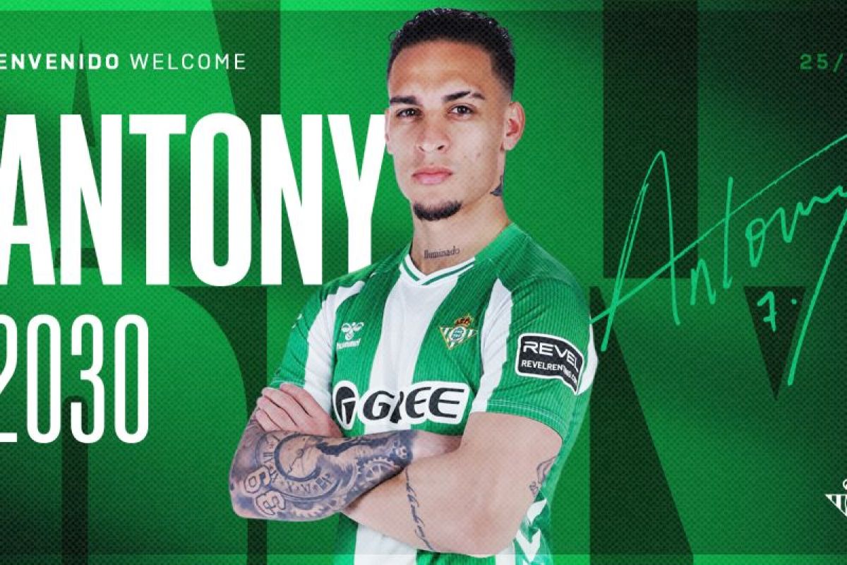 Real Betis resmi capai kesepakatan boyong Antony dari Man United