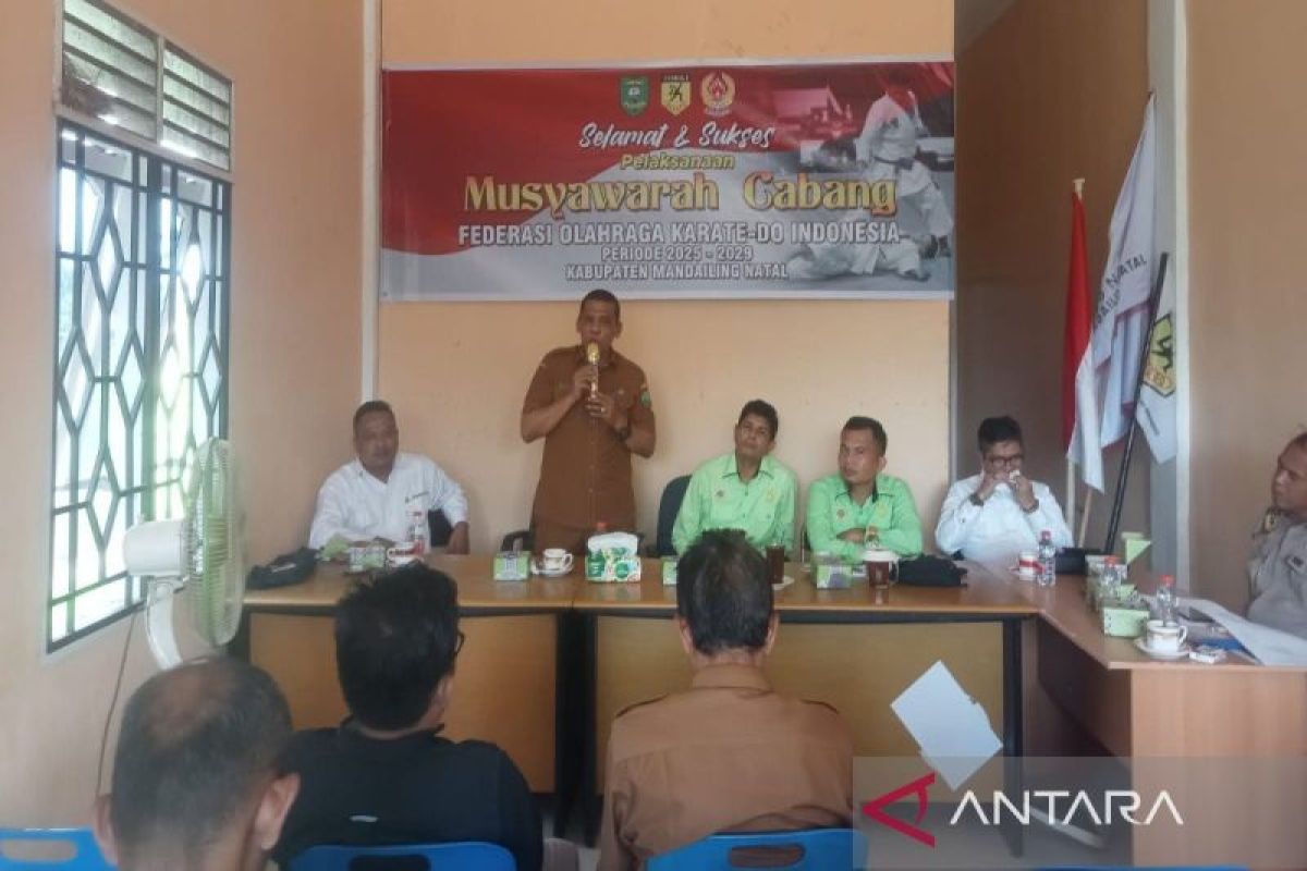 Terpilih menjadi Ketua Forki Madina, Afrizal tekadkan karate lebih maju