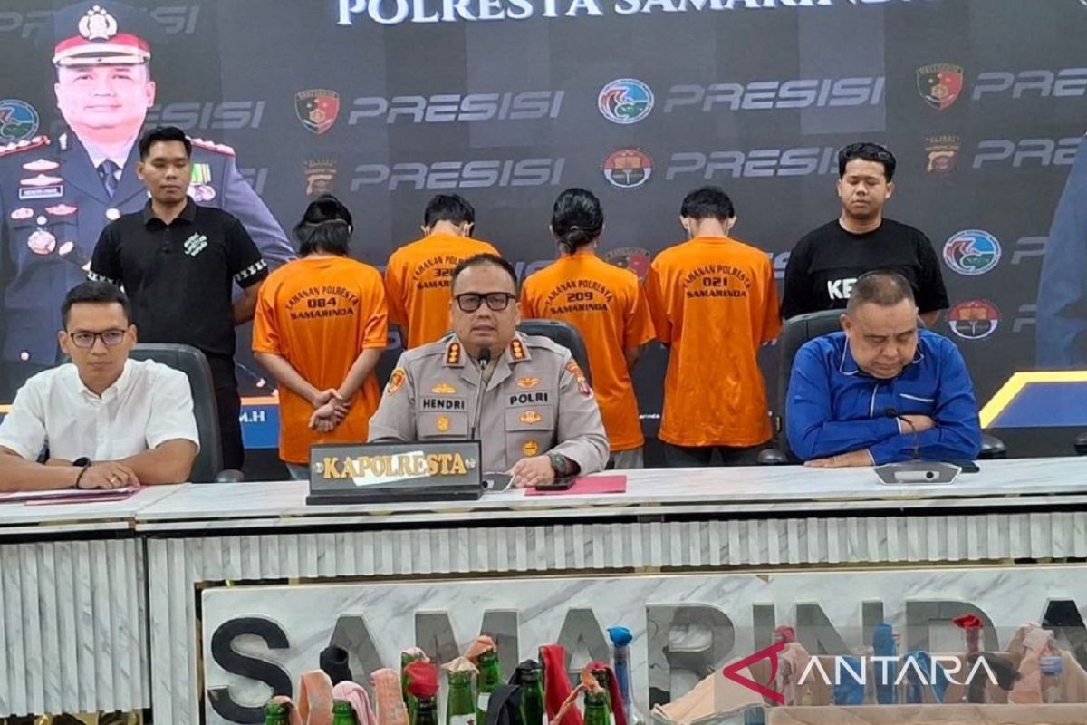 Polresta Samarinda-Kaltim tetapkan empat mahasiswa tersangka molotov