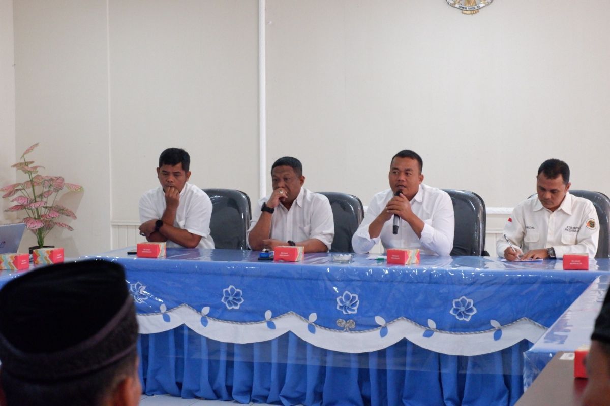 Tindak lanjut sosialisasi, Kantor Pertanahan Pasaman ajak ketua LKAAM dan ketua KAN bahas administrasi tanah ulayat