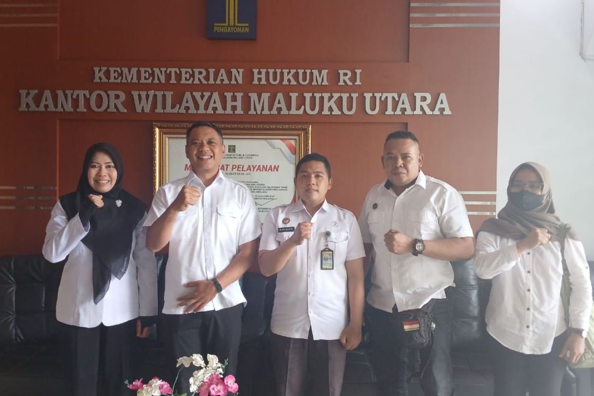 Pemkot Ternate Jajaki Harmonisasi Ranperda RTRW dengan Kanwil Kemenkum Malut