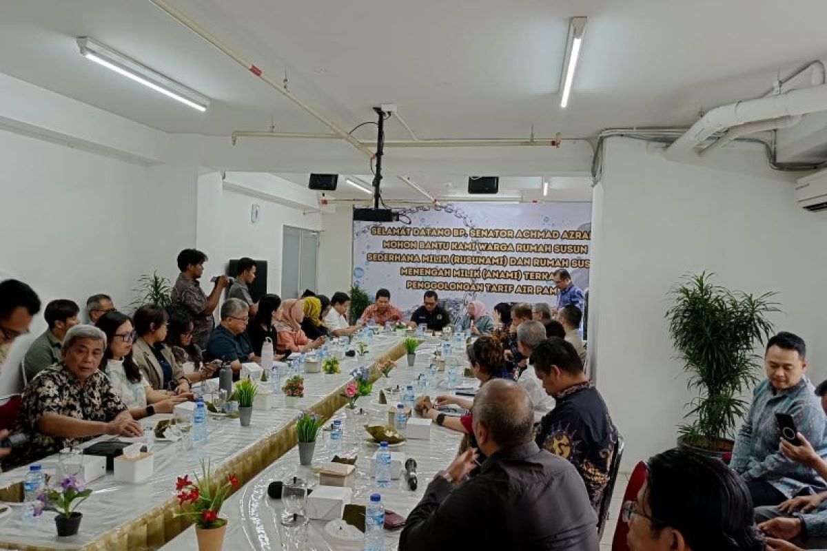 Anggota DPD tampung aduan warga rusun di DKI Jakarta terkait tarif PAM Jaya