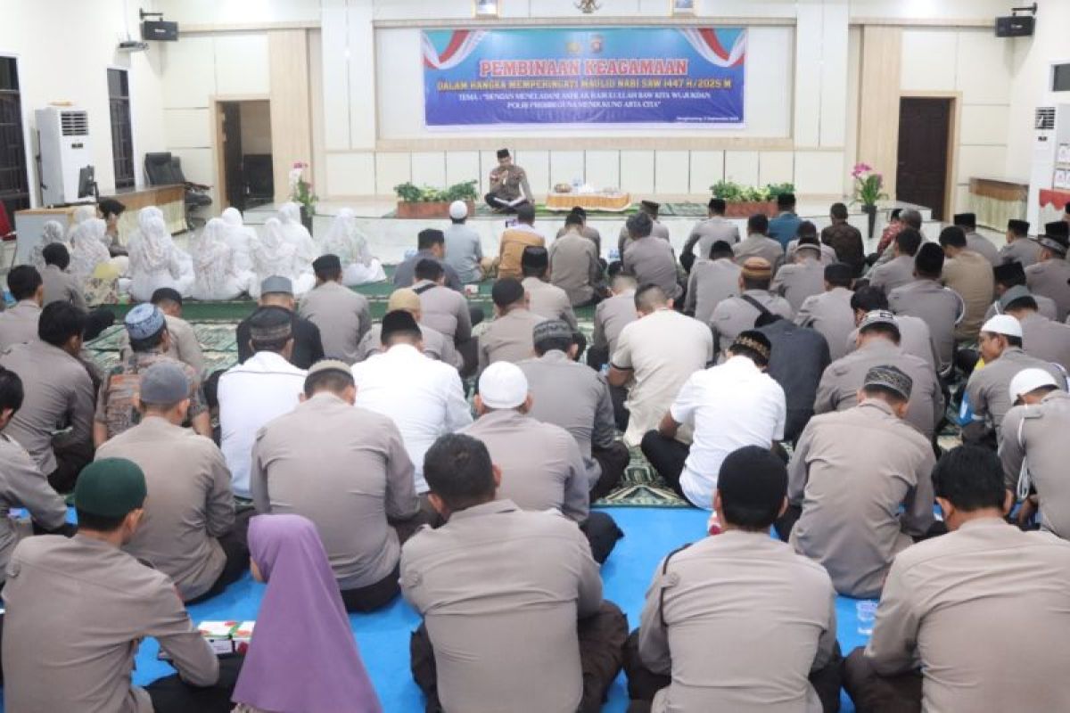Kapolres Bengkayang Kalbar ajak personel untuk teladani akhlak Rasulullah