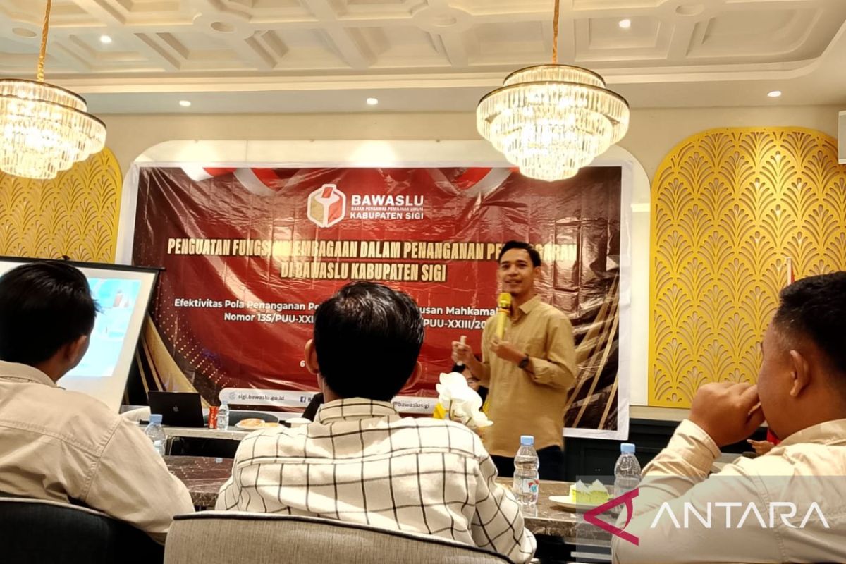 Bawaslu Kabupaten Sigi: Pentingnya penguatan kelembagaan tangani pelanggaran