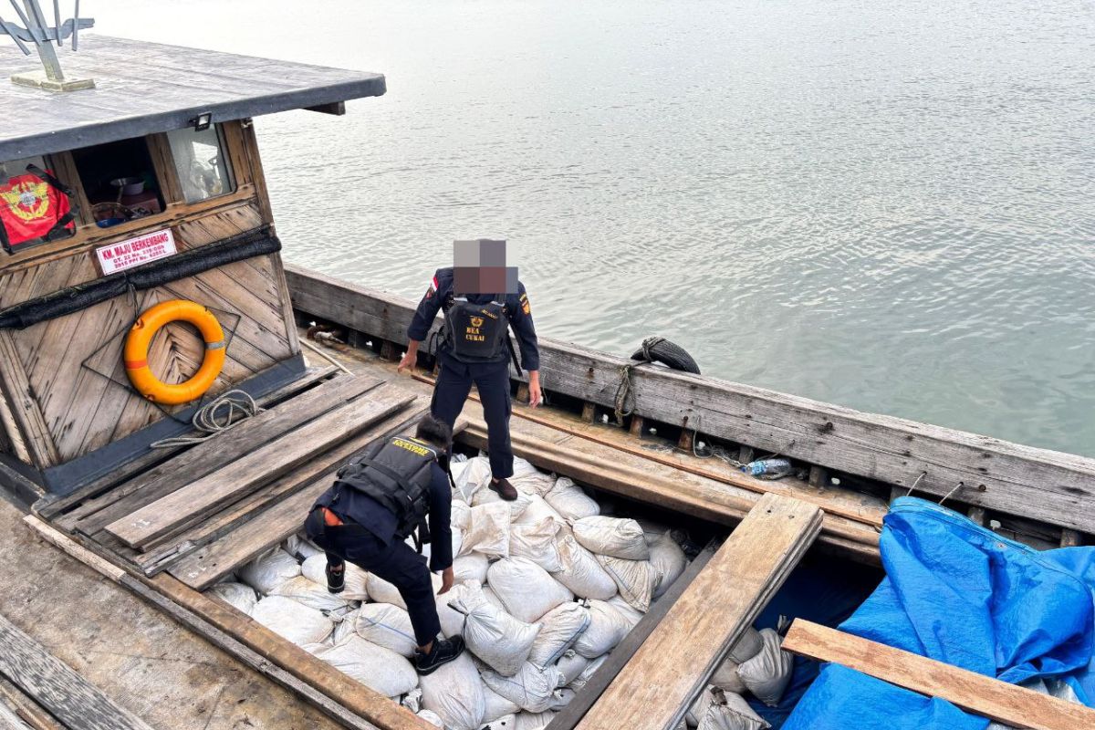 Bea Cukai Batam gagalkan penyelundupan 20 ton pasir timah asal Babel