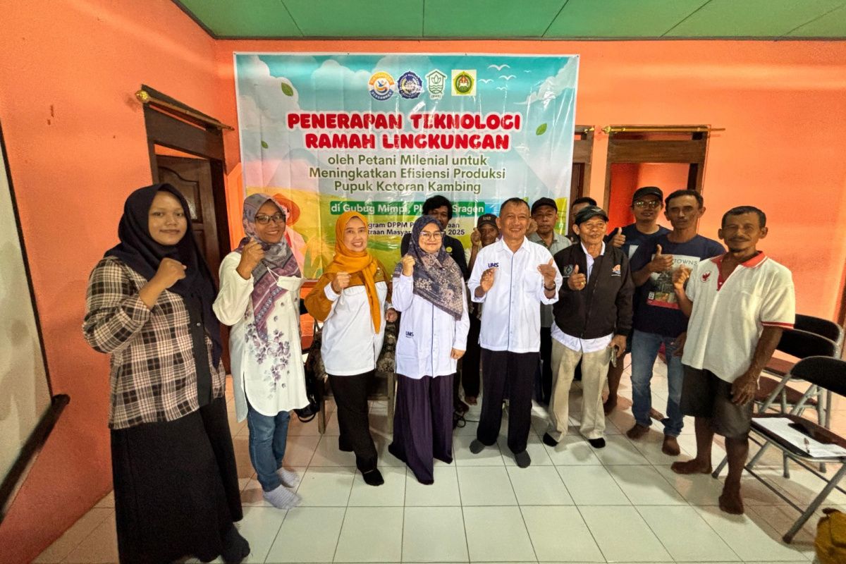 Tim Dosen UMS rancang inovasi mesin untuk efisiensi produksi pupuk kotoran kambing ramah lingkungan di Sragen