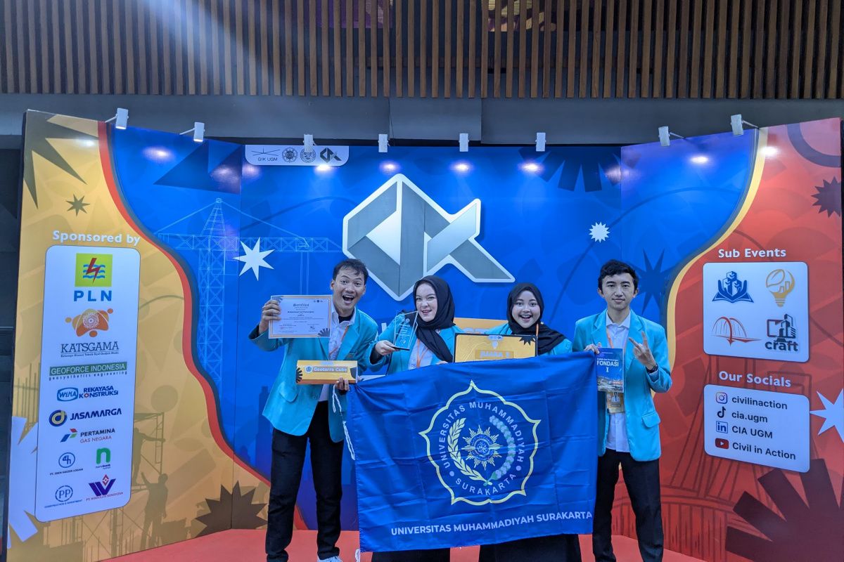 Inovasi Rekayasa Geoteknik Tim UMS raih juara 3 Civil Innovation Challenge 2025