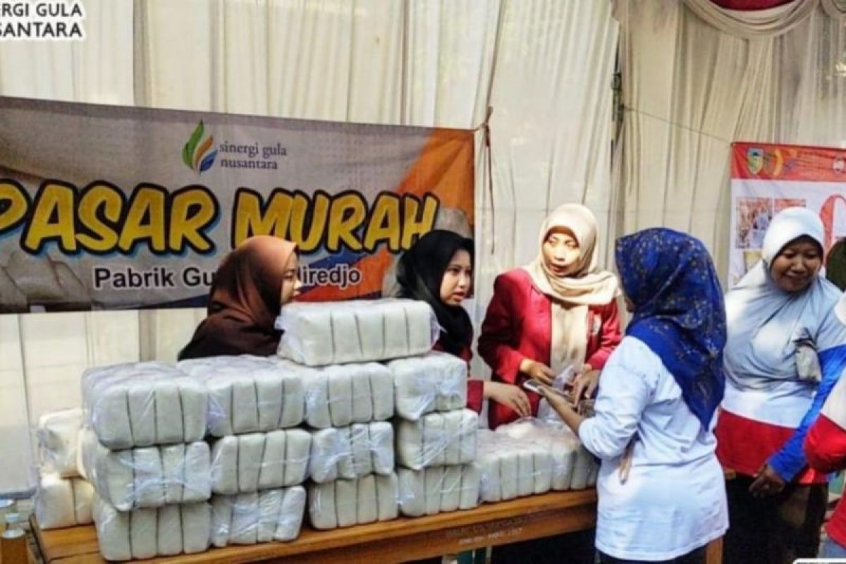 PG Ngadiredjo berkolaborasi dengan Pemkab Kediri gelar pasar murah