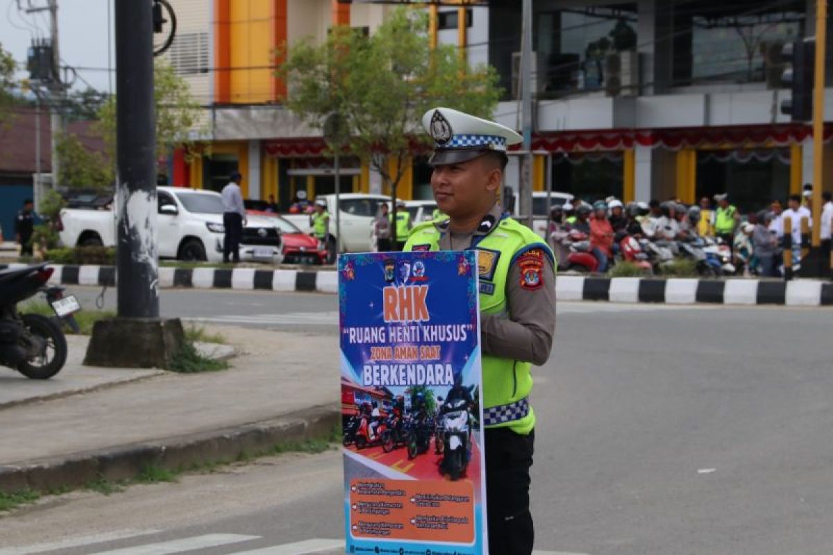 Ditlantas Polda Kaltara Gelar Sosialisasi Ruang Henti Khusus di Tanjung Selor