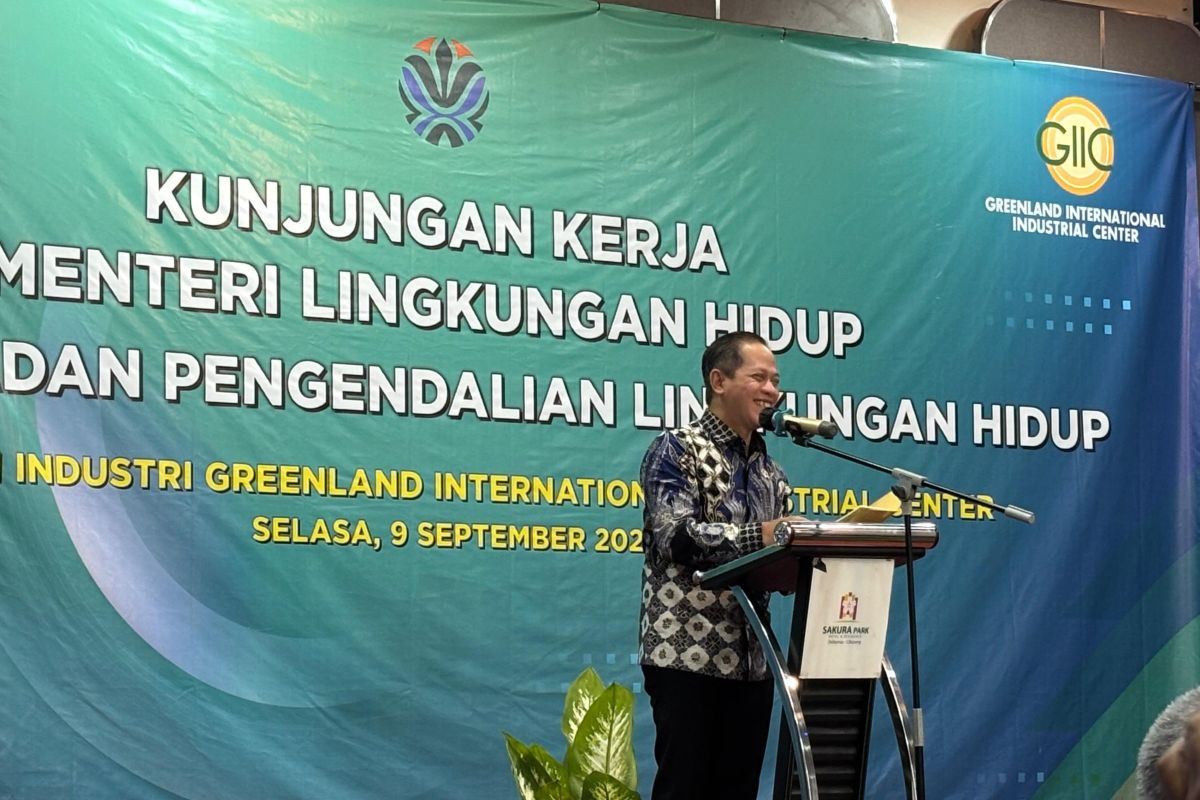 Menteri LH minta kawasan industri konsisten awasi kelola lingkungan