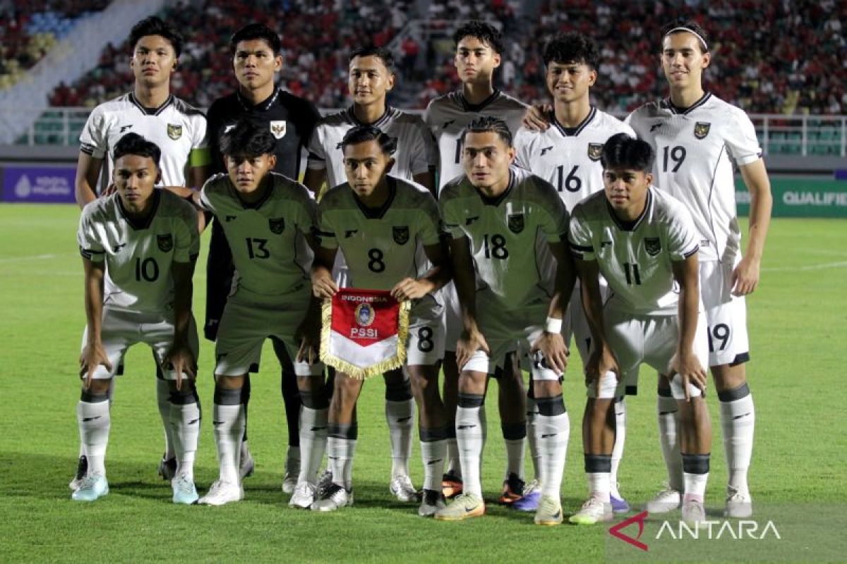 Indonesia U-23 tertinggal 0-1 dari Korea Selatan di babak pertama
