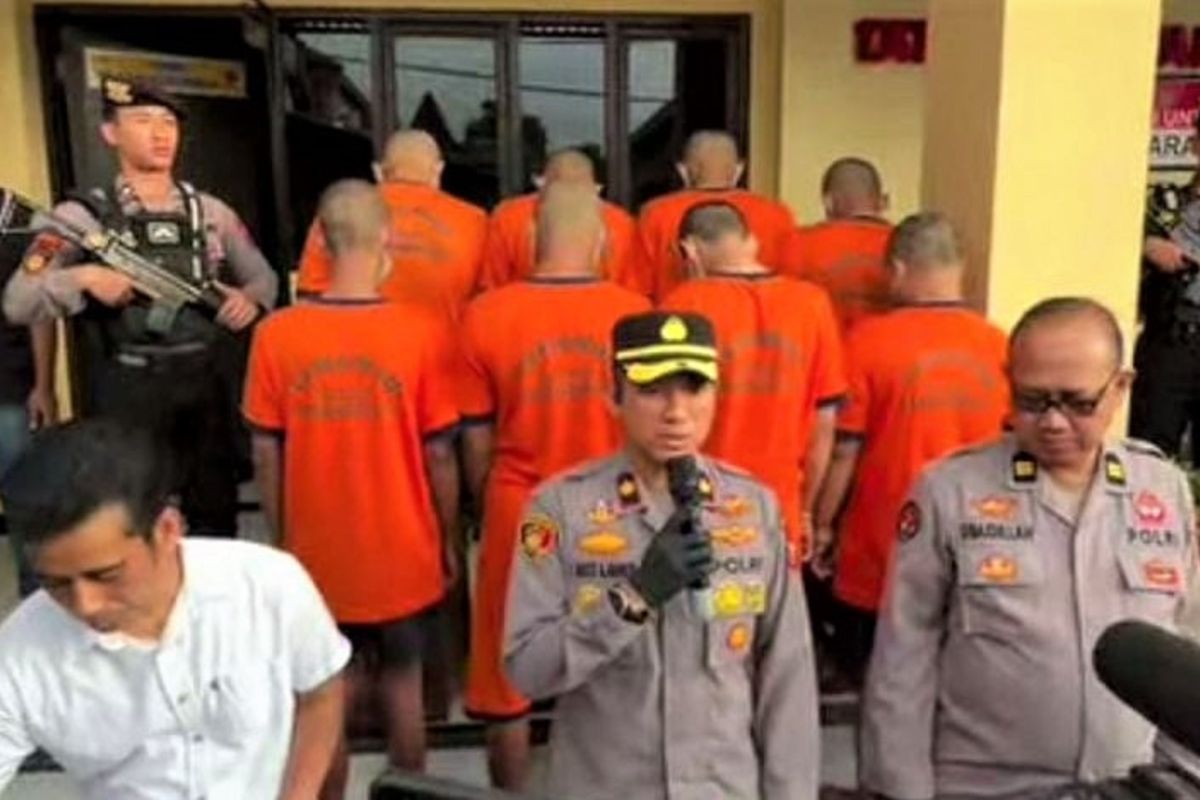 Polres Madiun kota tetapkan sembilan tersangka kasus demo gedung DPRD