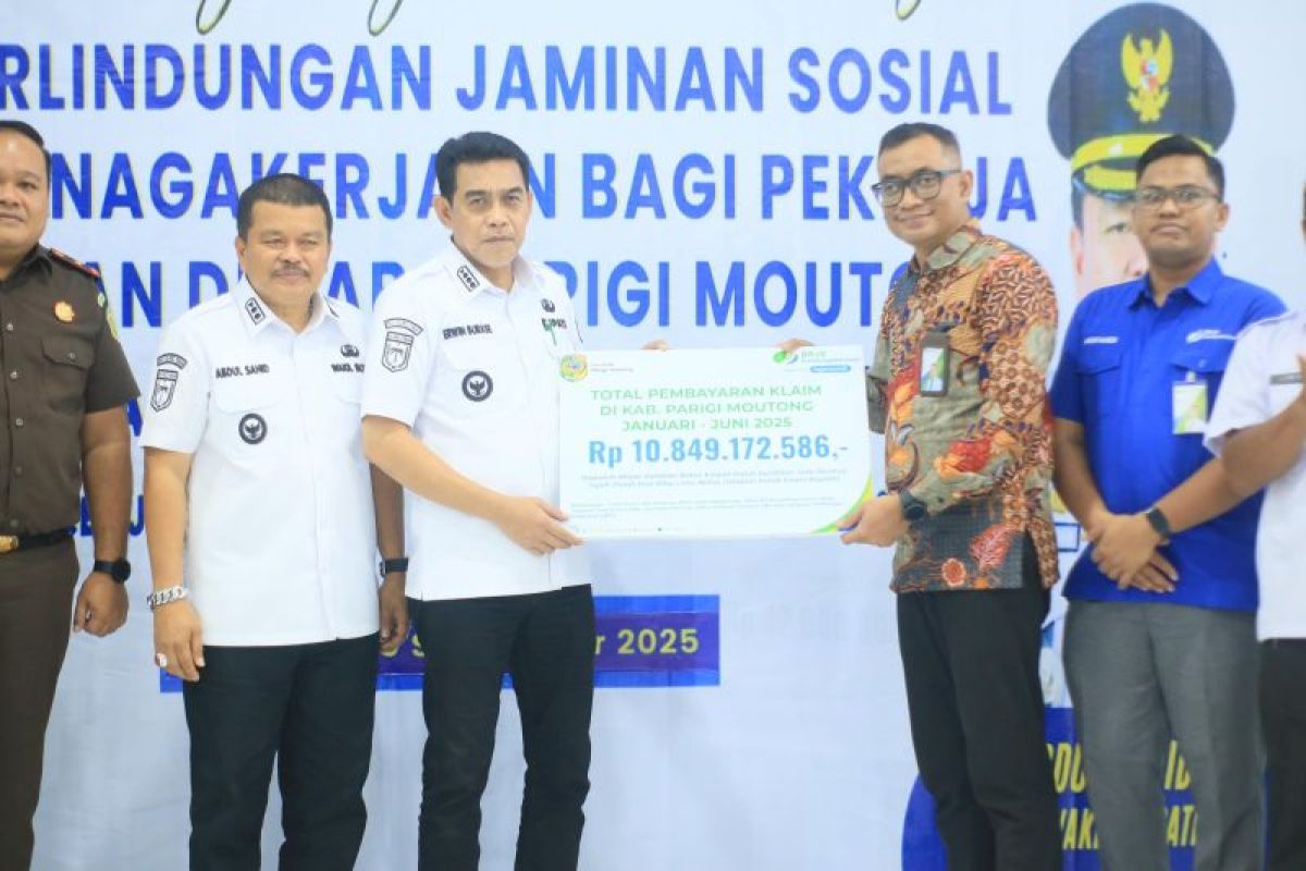 Pemkab Parigi Moutong lindungi 13.900 pekerja rentan lewat Jamsostek