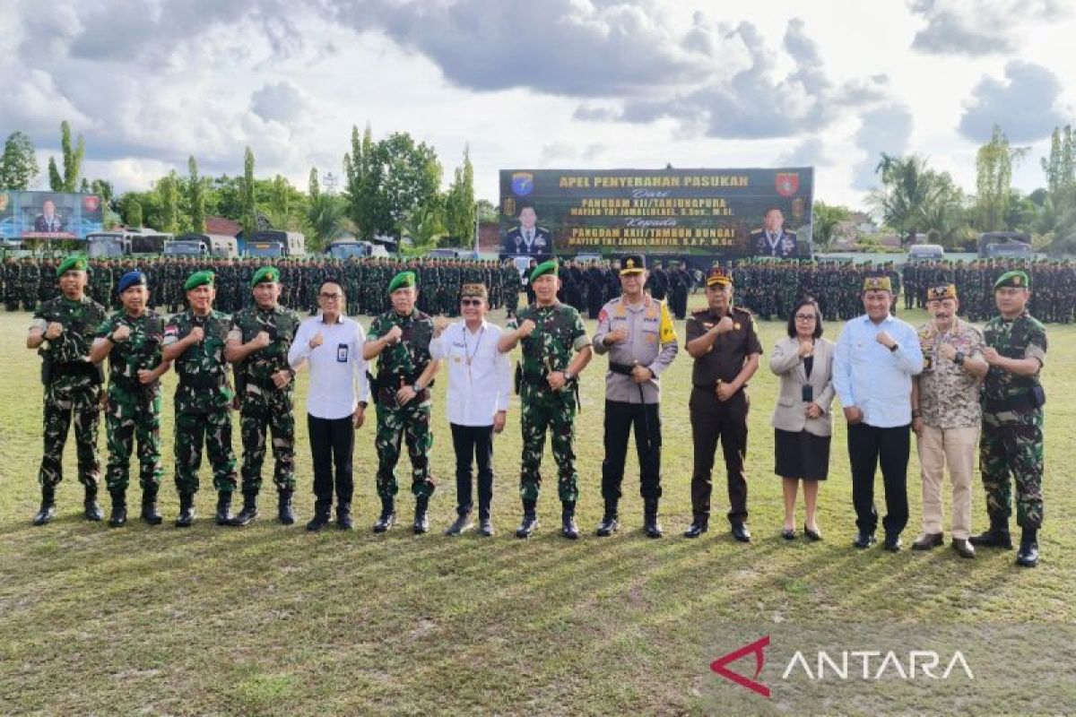 Pangdam XXII terima penyerahan 11.116 personel dari Pangdam XII