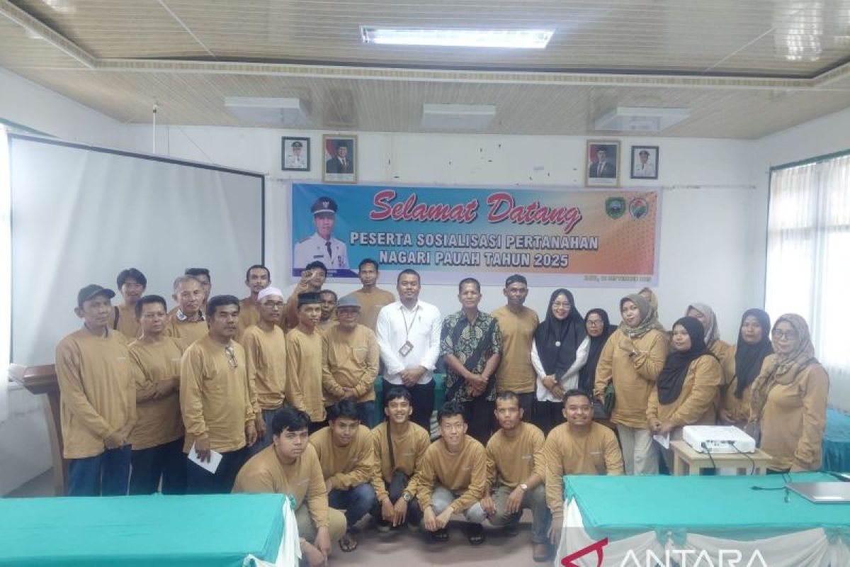 Upaya wujudkan administrasi pertanahan yang tertib, Kantor Pertanahan Pasaman berikan sosialisasi ke masyarakat Nagari Pauh