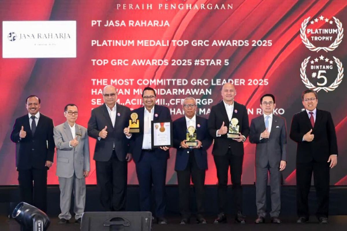 Jasa Raharja raih Platinum Medali, konsisten tata kelola yang baik