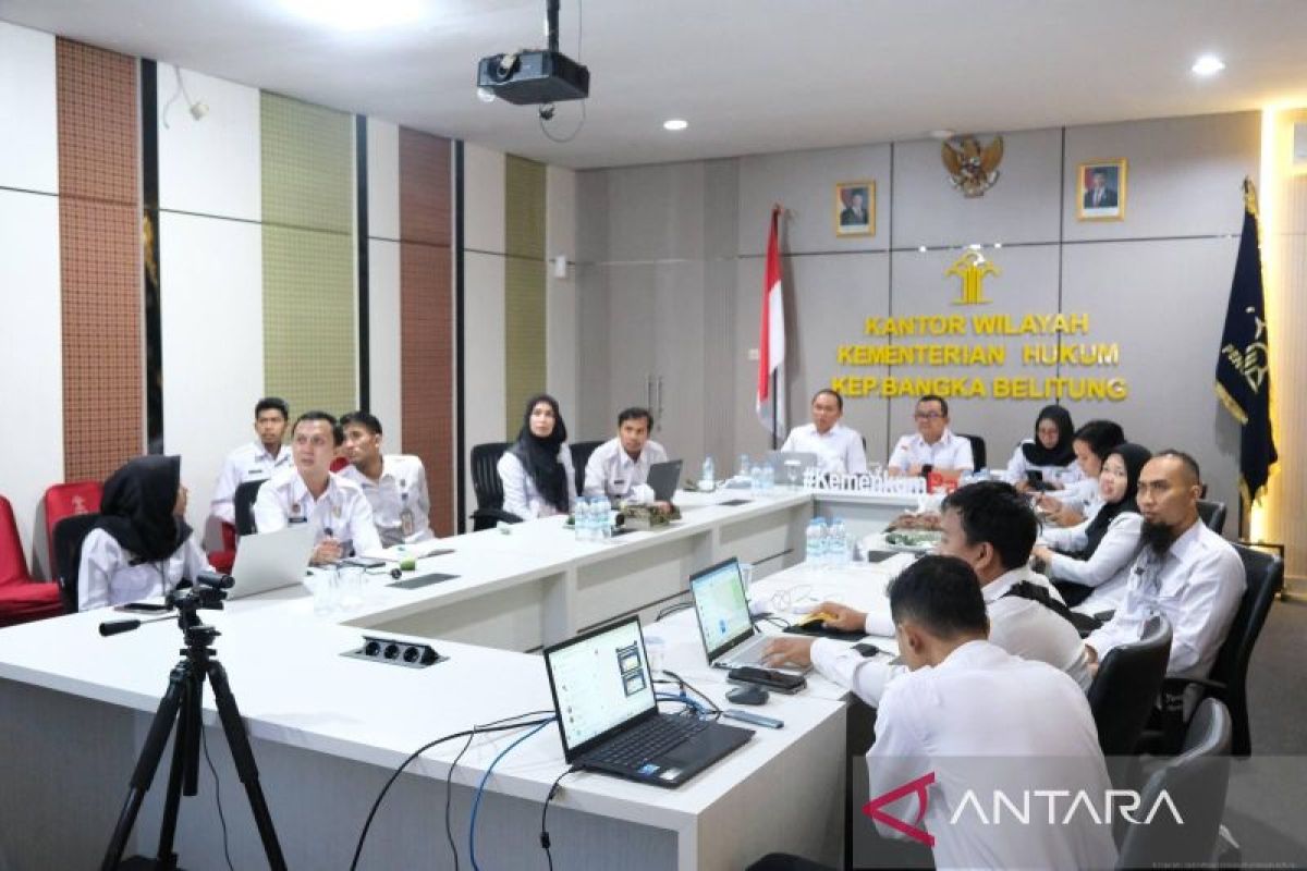 Kanwil Kemenkum Babel raih sejumlah capaian strategis pada Anev Kinerja Triwulan III 2025