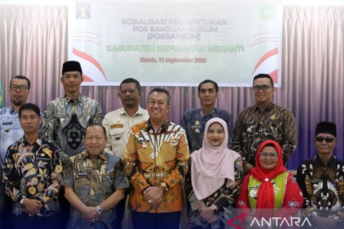 Kemenkum Riau dan Pemkab Meranti Sosialisasi Pembentukan Posbakum