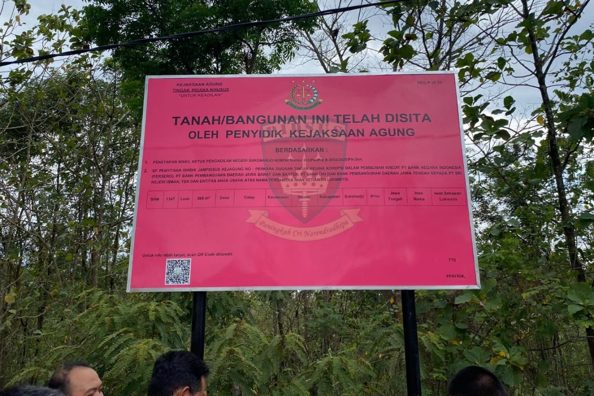 Kejagung sita tanah senilai Rp510 M milik tersangka PT Sritex