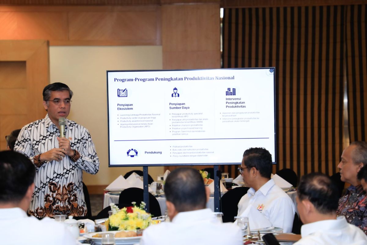 Minister stresses productivity drive to boost Indonesia's global edge