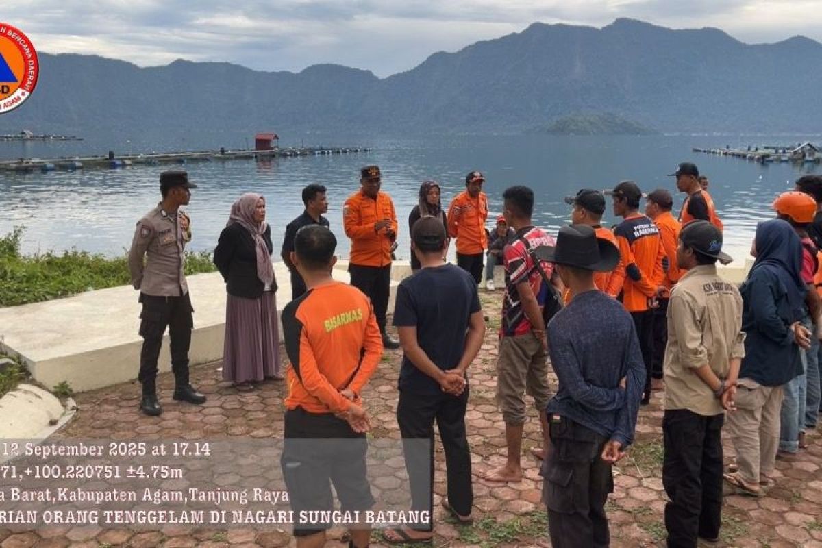 Tim gabungan lakukan penyelaman cari nelayan hilang di Danau Maninjau