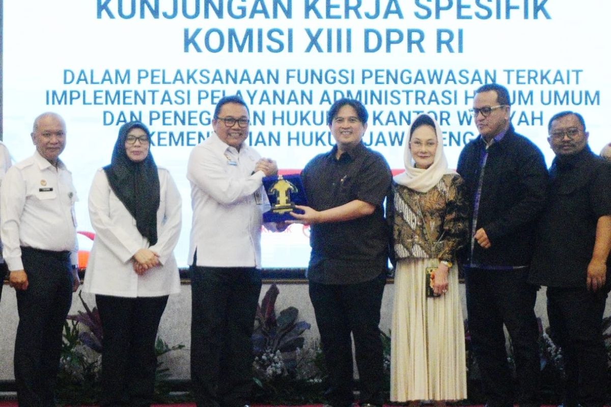 Kemenkum Jateng paparkan komitmen dan capaian saat kunker Komisi XIII DPR