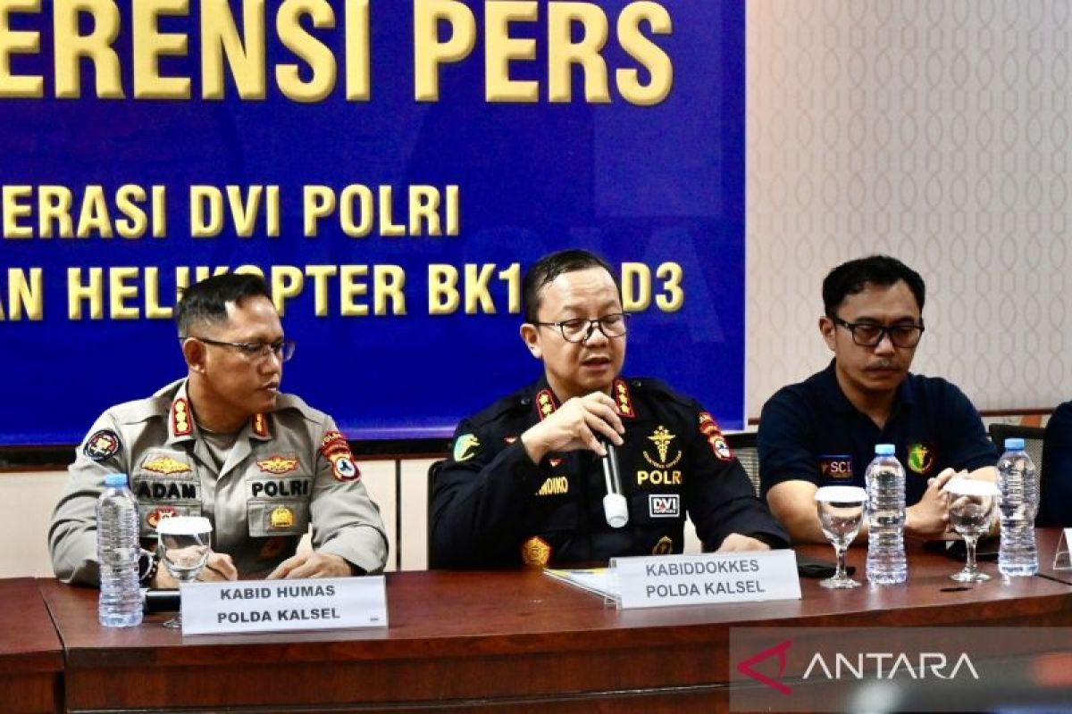 Seluruh jasad korban heli jatuh di Kalsel berhasil diidentifikasi