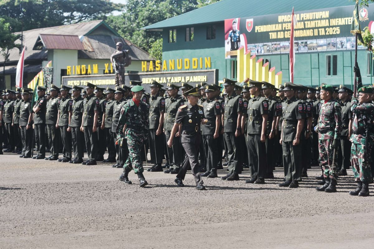 Pangdam XIV/Hasanuddin tutup pendidikan Dikmata AD Gelombang II 2025