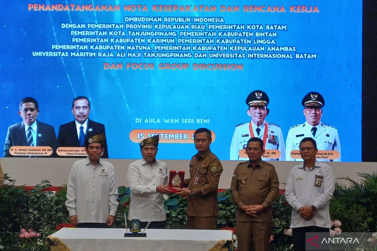 Ombudsman RI dan pemda se-Kepri kerja sama tingkatkan pelayanan publik