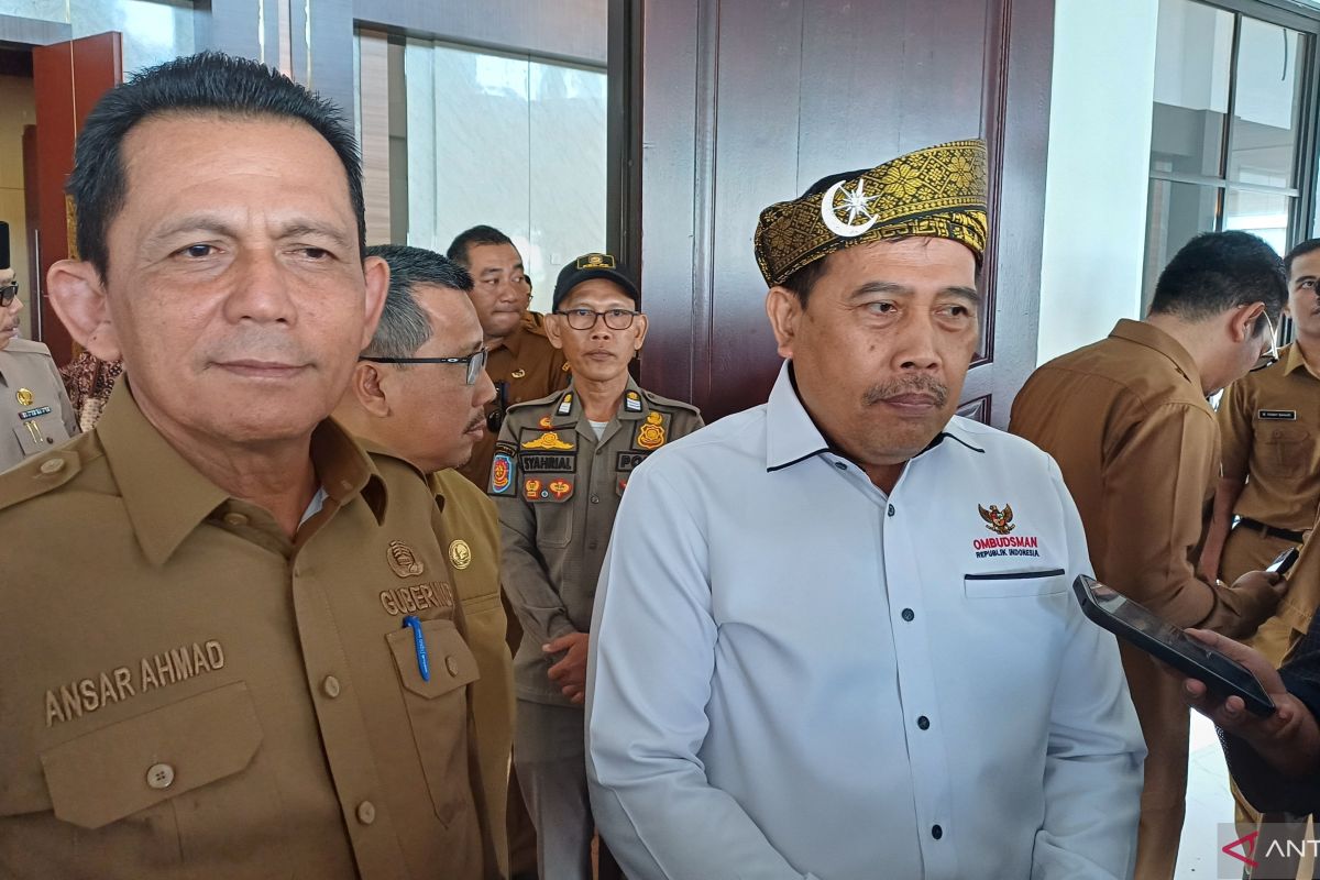 Ketua Ombudsman RI : Pelayananan publik Pemprov Kepri masuk zona hijau