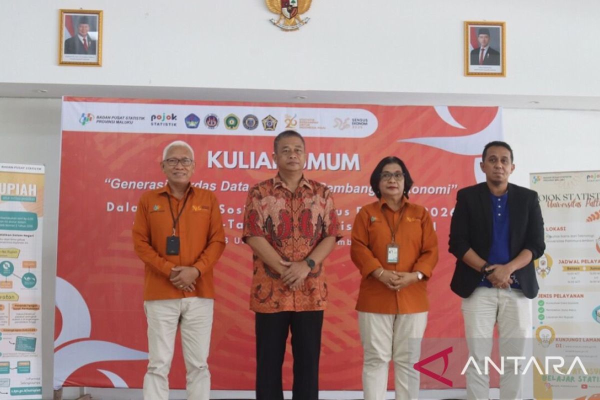 Unpatti Ambon bersama BPS Maluku edukasi mahasiswa tentang pentingnya sensus ekonomi