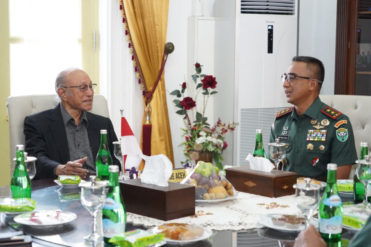 Sambangi Wali Naggroe Aceh, Pangdam IM komit jaga stabilitas wilayah