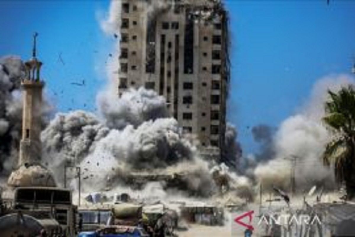 Israel Kembali Hancurkan Menara Hunian Warga Palestina di Gaza