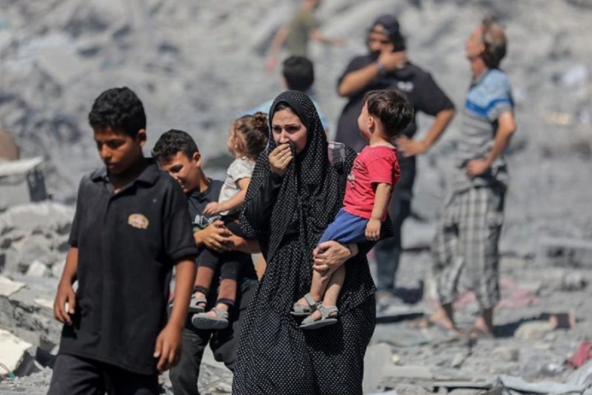 300 Ribu Warga Gaza City Terpaksa Mengungsi Akibat Serangan Brutal Israel