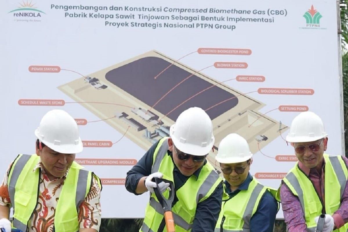 PTPN IV PalmCo Hadirkan Pabrik Gas Biometan Pertama di Indonesia dari Limbah Sawit