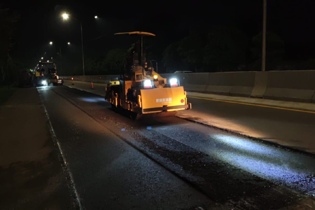 Jasamarga lakukan  pekerjaan pemeliharaan Jalan Tol Belmera Sumut