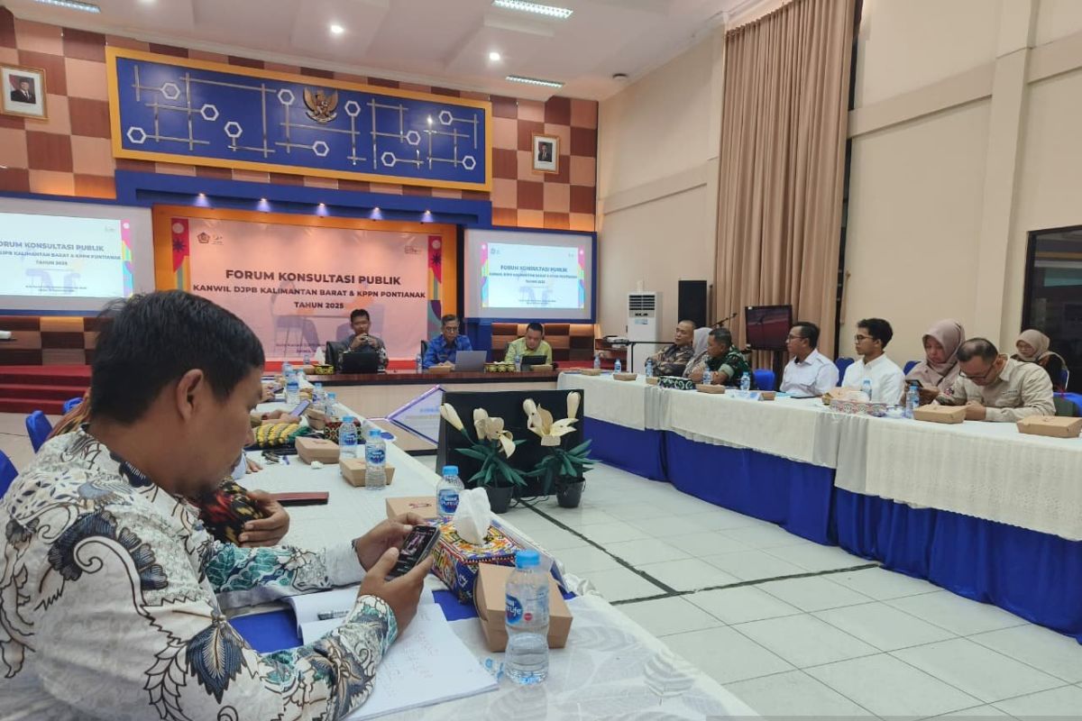 DJPb Bersama KPPN Pontianak hadirkan forum konsultasi publik serap masukan para pihak