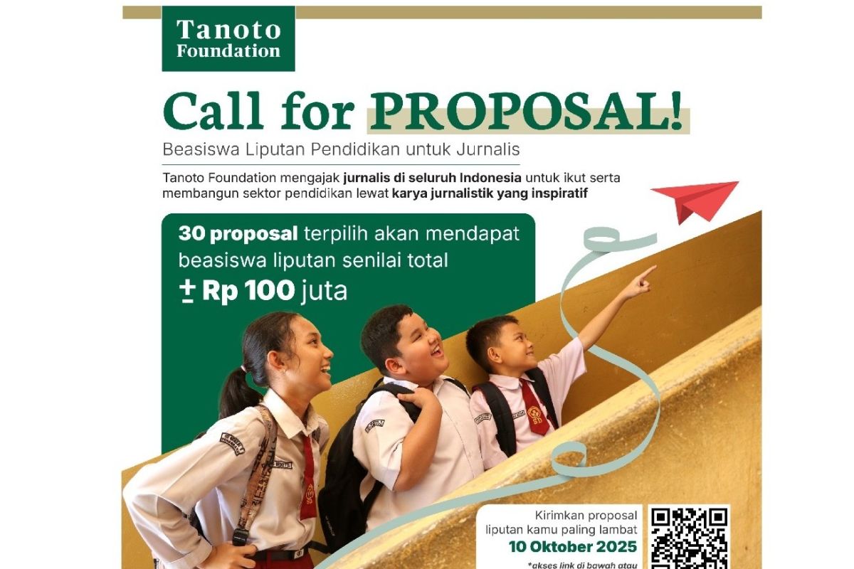 Beasiswa Liputan Pendidikan untuk Jurnalis hingga Rp100 juta - ANTARA News Kalimantan Timur