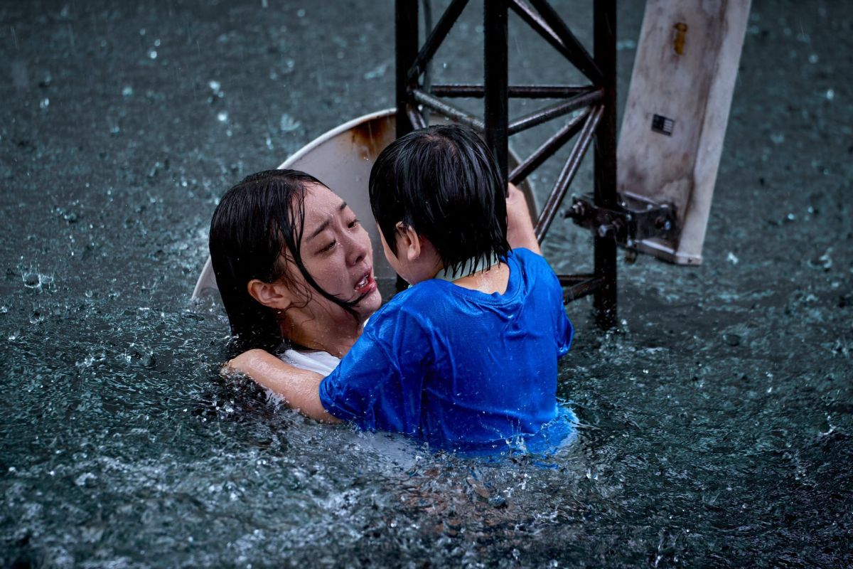 Kim Da-mi bermain dalam film "The Great Flood"