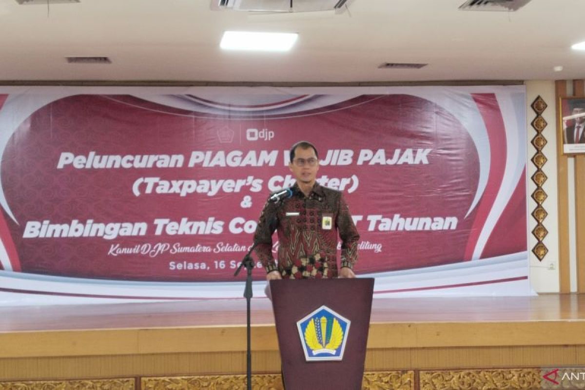 Kanwil DJP Sumsel dan Babel  luncurkan piagam wajib pajak